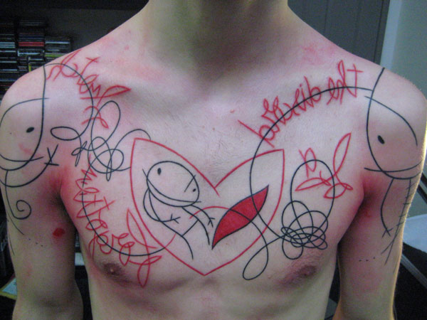 Its like the home made Junior High Tattoos you gave your friends but these 